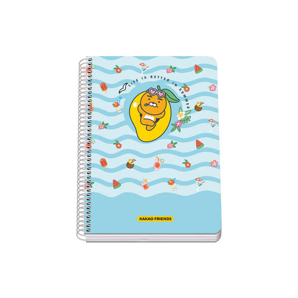 Dohe Kakao Friends Summer Holiday Cuaderno Espiral Tapa Rigida - Tamaño A5 de 80 Hojas 90gr - Hojas con Cuadricula 4mm 1 pieza(s)