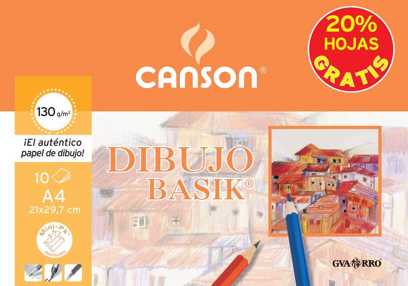 Canson - Guarro Basik Arte de papel 10 hojas