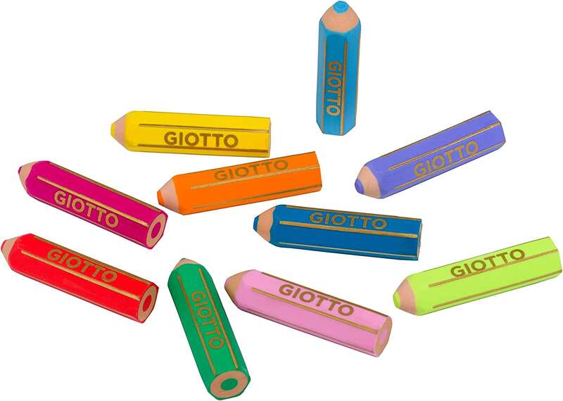 Giotto Happy Goma Pack de 3 Gomas de Borrar - Plastico - Colores Surtidos 1 pieza(s)