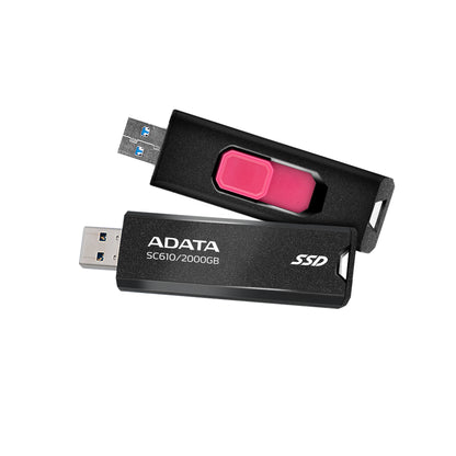 ADATA - SC610 unidad flash USB 2 TB USB tipo A 3.2 Gen 2 (3.1 Gen 2) Negro