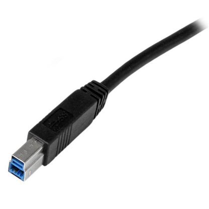 StarTech.com - Cable Certificado 2m USB 3.0 Super Speed USB B Macho a USB A Macho Adaptador para Impresora - Negro