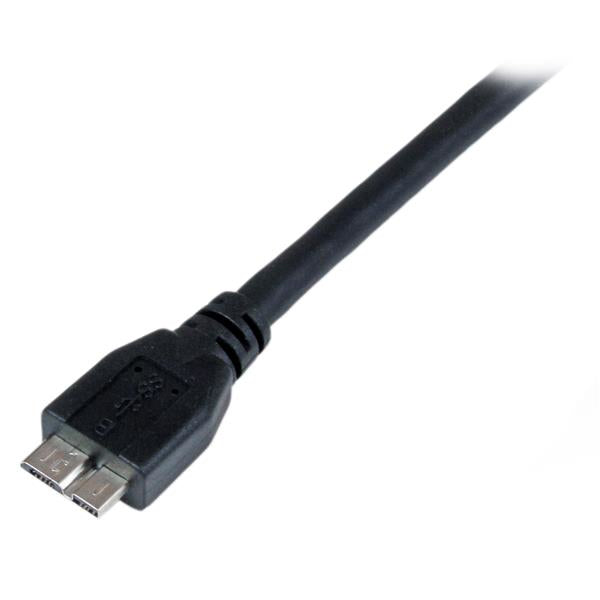 StarTech.com - Cable Certificado 1m USB 3.0 Super Speed SS Micro USB B Macho a USB A Macho Adaptador - Negro