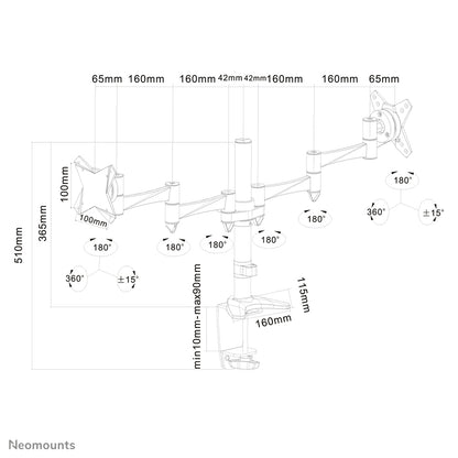 Neomounts - Soporte de escritorio para monitor