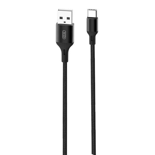 XO Cable USB-A Macho a Tipo C - 2.4A - Carga + Transmision de Datos Alta Velocidad - 2m - Color Negro 1 pieza(s)