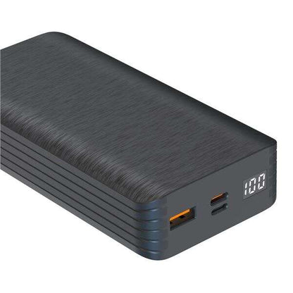 XO PR144 Powerbank 20000MAH - USB + Tipo C - Pantalla LCD - Carga Rapida - Color Negro 1 pieza(s)