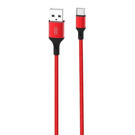 XO Cable USB A Macho a Tipo C - 2.4A - Carga + Transmision de Datos Alta Velocidad - 1m - Color Rojo 1 pieza(s)