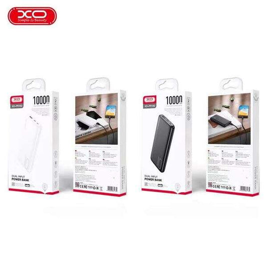 XO Powerbank PR182 - 10000MAH - Leds Indicadores - Carga Rapida - USB - Tipo C - Color Negro 1 pieza(s)