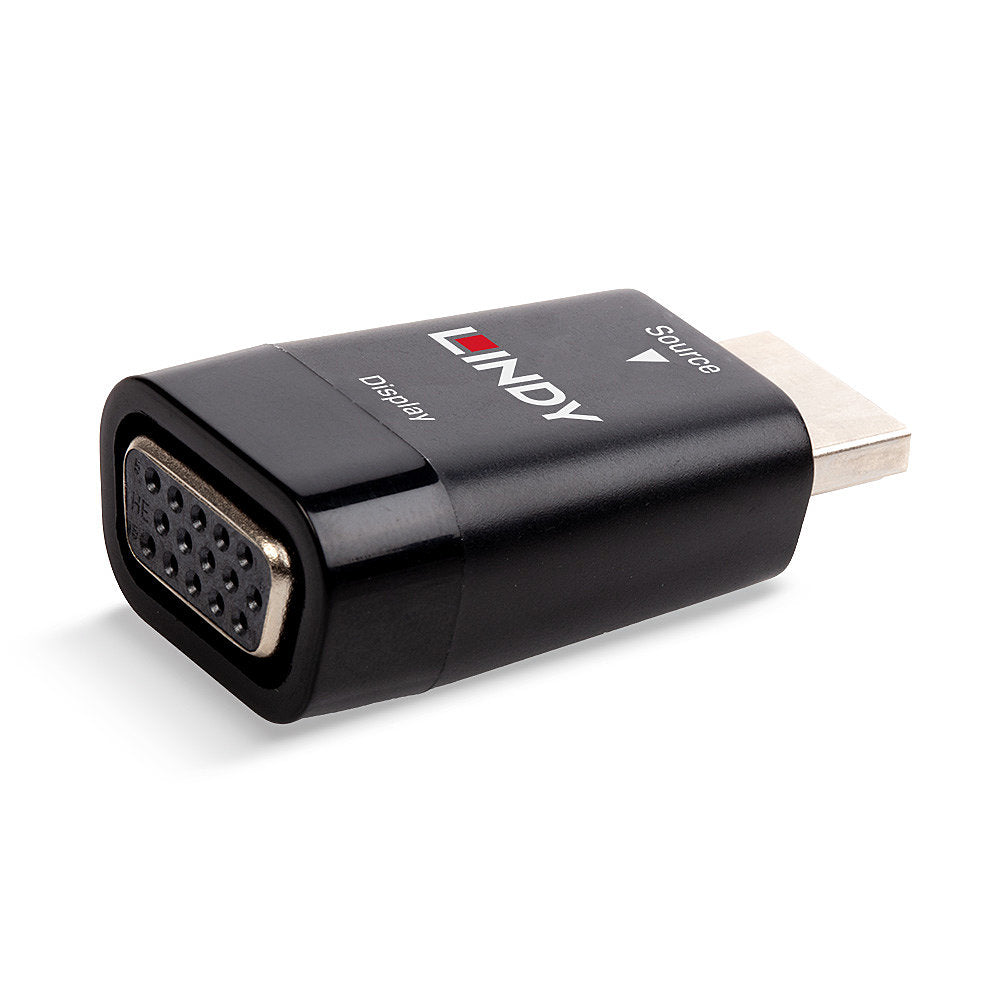 Lindy - 38194 cambiador de género para cable HDMI Type A (Standard) VGA Negro