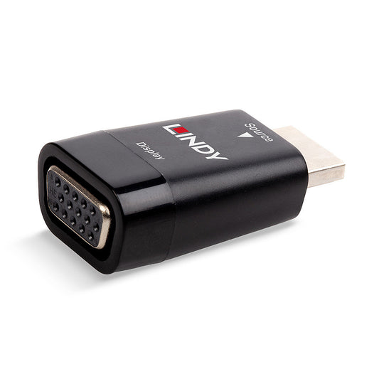 Lindy - 38194 cambiador de género para cable HDMI Type A (Standard) VGA Negro