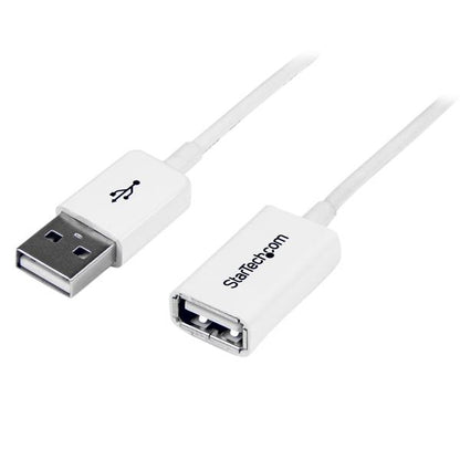 StarTech.com - Cable de 3m de Extensión Alargador USB 2.0 - Macho a Hembra USB A - Extensor - Blanco