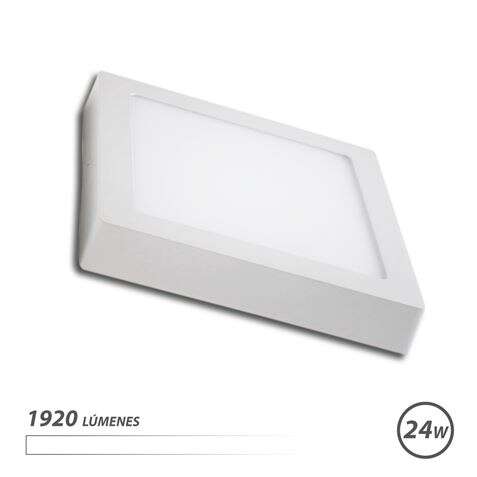 Elbat Downlight Cuadrado Sobre Pared LED 24W Luz - Color Blanco 1 pieza(s)