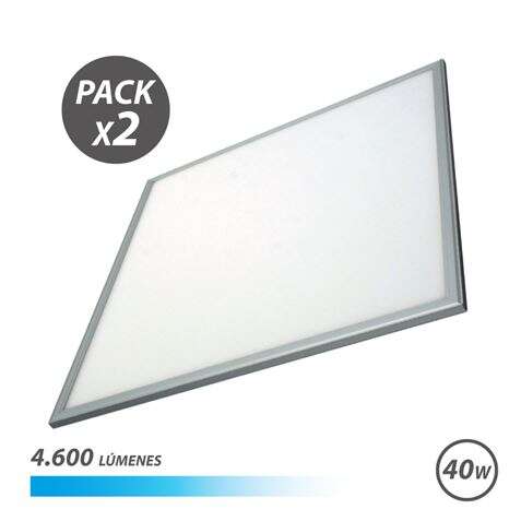 Elbat Pack 2 Paneles LED 60X60 40W 4600LM Luz Fria 1 pieza(s)