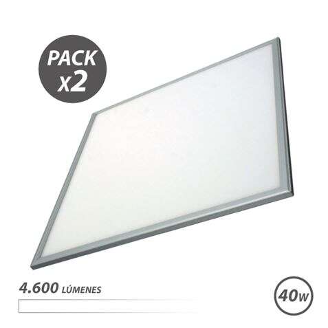 Elbat Pack 2 Paneles LED 60X60 40W 4600LM - Color Blanco 1 pieza(s)