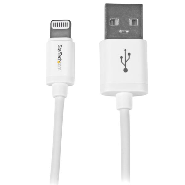 StarTech.com - Cable 1m Lightning 8 Pin a USB A 2.0 para Apple iPod iPhone 5 iPad - Blanco