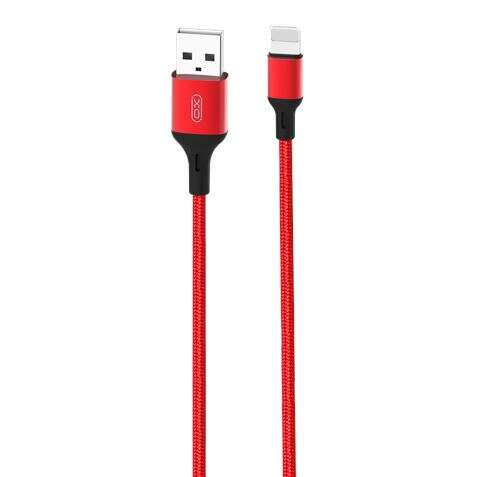 XO Cable NB143 Cordon USB - Lightning - 2.4A - 1m - Color Rojo 1 pieza(s)