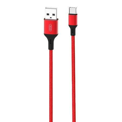 XO Cable NB143 Cordon USB - Tipo C - 2.4A - 2m - Color Rojo 1 pieza(s)