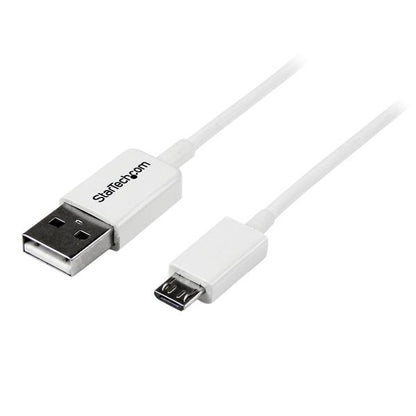 StarTech.com - Cable Adaptador 1m USB A Macho a Micro USB B Macho para Teléfono Móvil Smartphone - Blanco