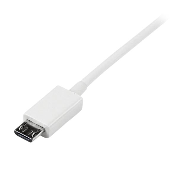 StarTech.com - Cable Adaptador 1m USB A Macho a Micro USB B Macho para Teléfono Móvil Smartphone - Blanco