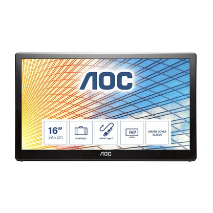 AOC - 59 Series E1659FWU LED display 39 6 cm (15.6") 1366 x 768 Pixeles Negro