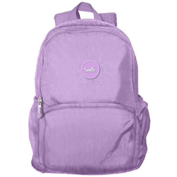 Dohe Serie Pastel Mochila Escolar Mediana - 2 Compartimentos - Tirantes Reforzados y Ajustables - Asa Superior - Color Morado Pastel 1 pieza(s)