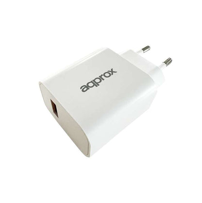 Approx Pack de Cargador de Pared QC 3.0 + Cable USB Tipo-C de 1m - Carga Rapida 18W 1 pieza(s)