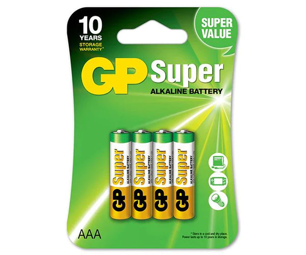 GP Pack de 4 Pilas Super Alcalinas LR03 AAA 1.5V 1 pieza(s)