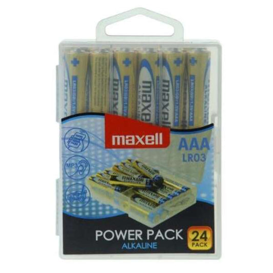 Maxell Pack de 24 Pilas Alcalinas LR03 AAA 1.5V 1 pieza(s)