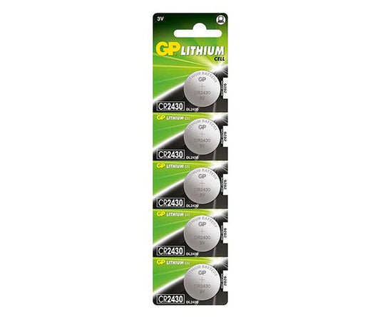 GP Lithium Pack de 5 Pilas Litio de Boton CR2430 3V 1 pieza(s)