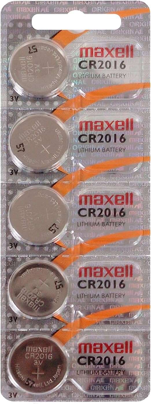 Maxell Pack de 5 Pilas Litio de Boton CR2016 3V 1 pieza(s)