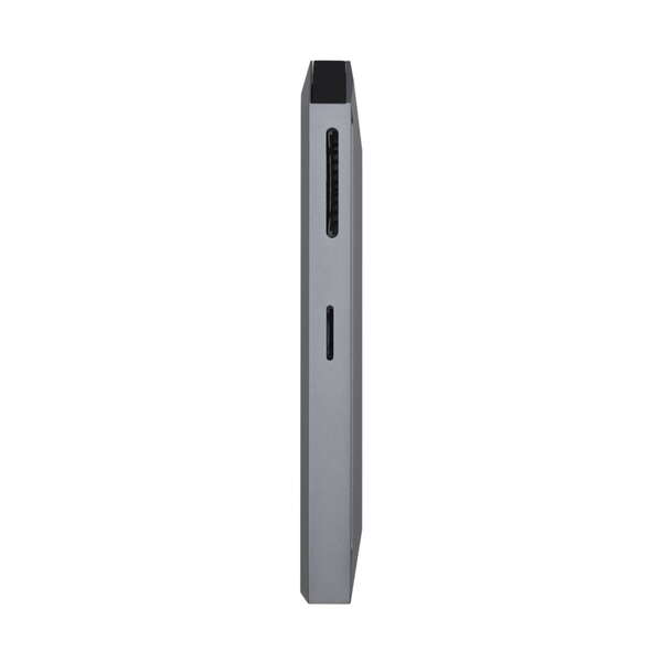 AISENS - USB-C dock 8 en 1  USB-C a 1xHDMI  1xRJ45  3xUSB  1xPD  1xSD  1xMicroSD  Gris  15 cm