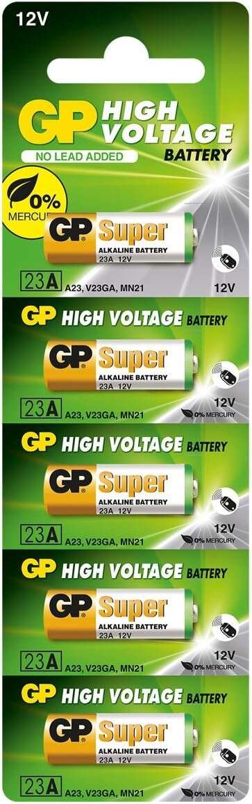 GP Pack de 5 Pilas Alcalinas 23A 12V 1 pieza(s)