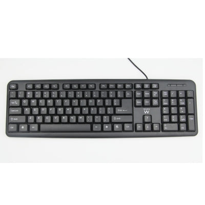 Ewent - EW3109 teclado USB + PS/2 Negro