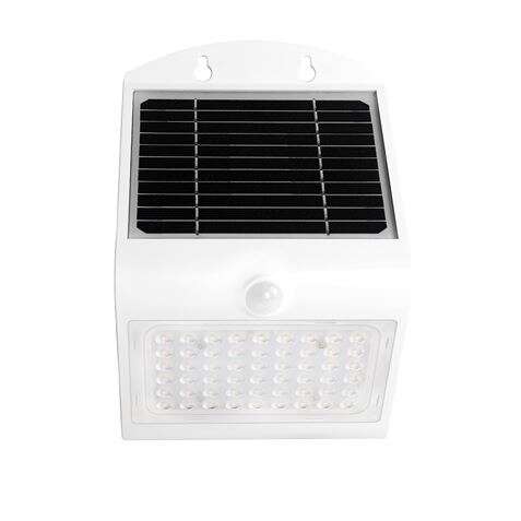 Elbat Aplique LED Solar - 4W - 500lm - Doble Iluminacion - Color Blanco 1 pieza(s)