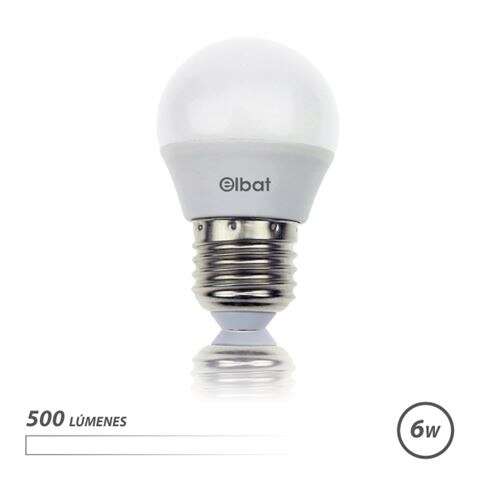 Elbat Bombilla LED G45 - 6W - 500lm - E27 - Luz Blanca 1 pieza(s)