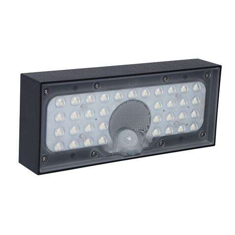 Elbat Aplique LED Solar Modern - 6W - 800lm - Color Negro 1 pieza(s)