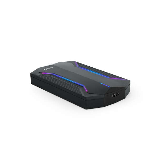 TooQ - TQE-2599RGB caja para disco duro externo Carcasa de disco duro/SSD Negro 2.5"