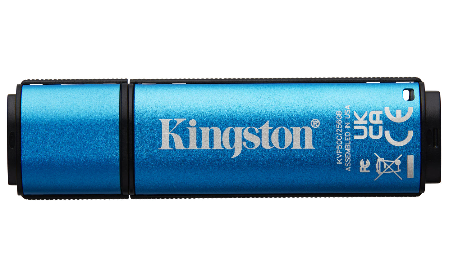 Kingston Technology - IronKey Vault Privacy 50 unidad flash USB 64 GB USB Tipo C 3.2 Gen 1 (3.1 Gen 1) Negro  Azul