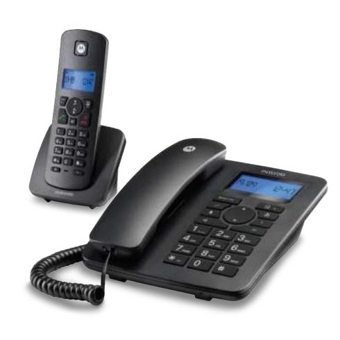 Motorola - C4201 Teléfono DECT/analógico Identificador de llamadas Negro