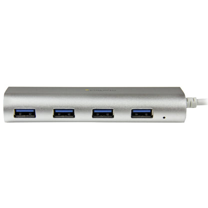 StarTech.com - Hub Ladrón USB 3.0 de 4 Puertos - Hub Concentrador USB-A - Alimentado por el Bus - 5Gbps - Hub USB Portátil - Carcasa Resistente