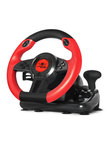 Spirit of Gamer - Race Wheel Pro 1 Negro  Rojo USB Volante + Pedales Analógico/Digital PC