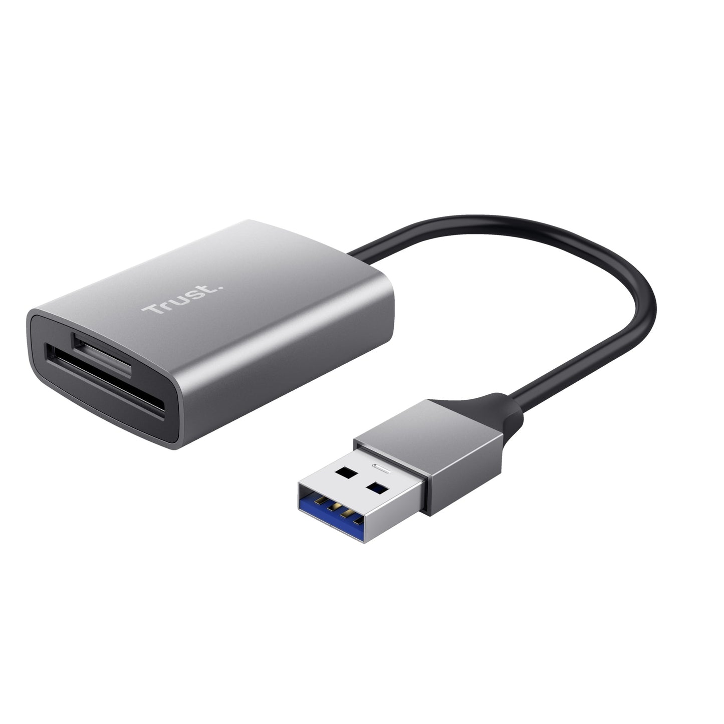 Trust - Dalyx lector de tarjeta USB 3.2 Gen 1 (3.1 Gen 1) Aluminio