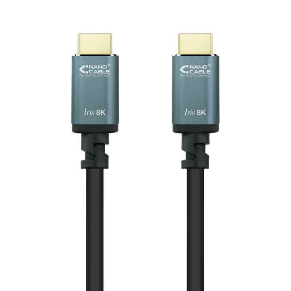 Nanocable - Cable HDMI 2.1 IRIS 8K A/M-A/M  Negro  1.5 m