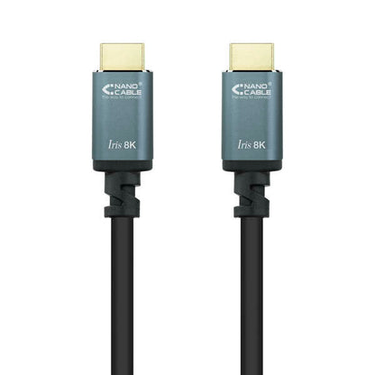 Nanocable - Cable HDMI 2.1 IRIS 8K A/M-A/M  Negro  1.5 m