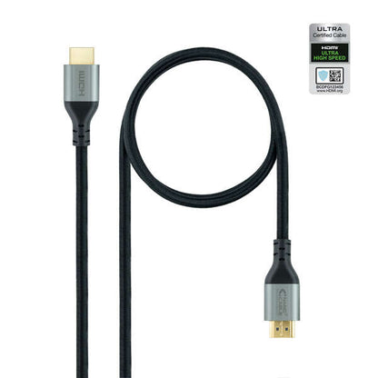 Nanocable - Cable HDMI 2.1 Certificado ULTRA HIGH SPEED A/M-A/M  Negro  2 m