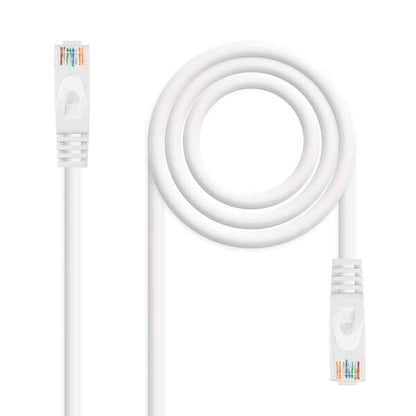 Nanocable Cable Red Latiguillo LSZH Cat.6A UTP AWG24 25cm - Color Blanco 1 pieza(s)