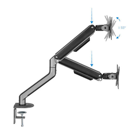 TooQ - DB4032TNR-G soporte para monitor 81 3 cm (32") Abrazadera/Atornillado Negro