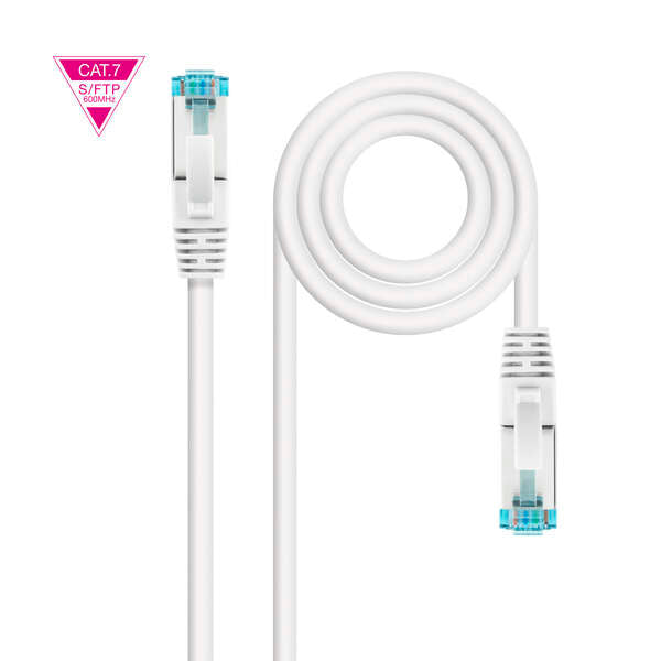 Nanocable Cable Red Cat.7 LSZH SFTP PIMF AWG26 30cm - Color Blanco 1 pieza(s)