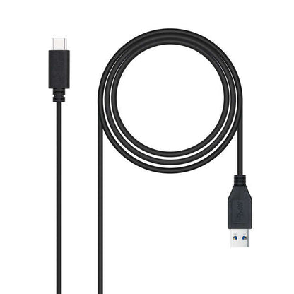 Nanocable - Cable USB 3.1  Gen2 10 Gbps 3A  tipo USB-C/M-A/M  Negro  2 m