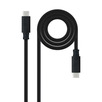 Nanocable - Cable USB 3.1 Gen2 10Gbps 5A  4K/60Hz  USB-C/M-USB-C/M  Negro  1.5 m