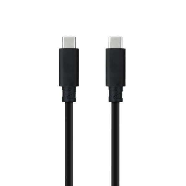 Nanocable - Cable USB 3.1 Gen2 10Gbps 5A  4K/60Hz  USB-C/M-USB-C/M  Negro  1.5 m